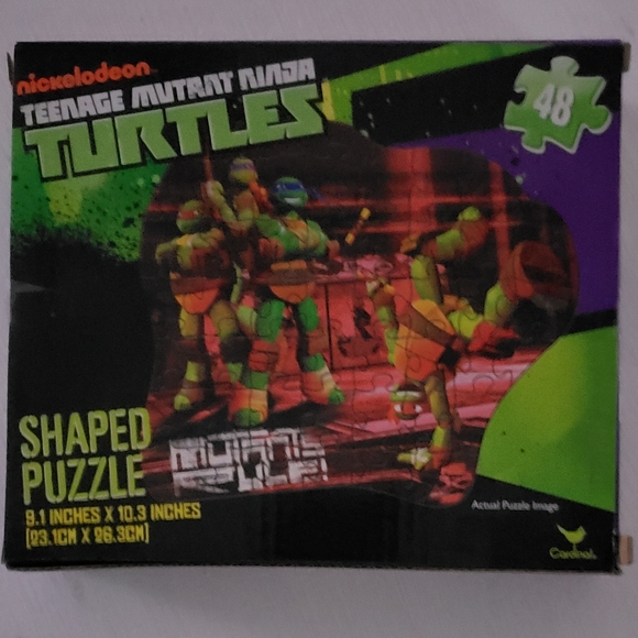 NWT-Teenage Mutant Ninja Turtles Shaped Puzzle-48 Pieces - Picture 4 of 4